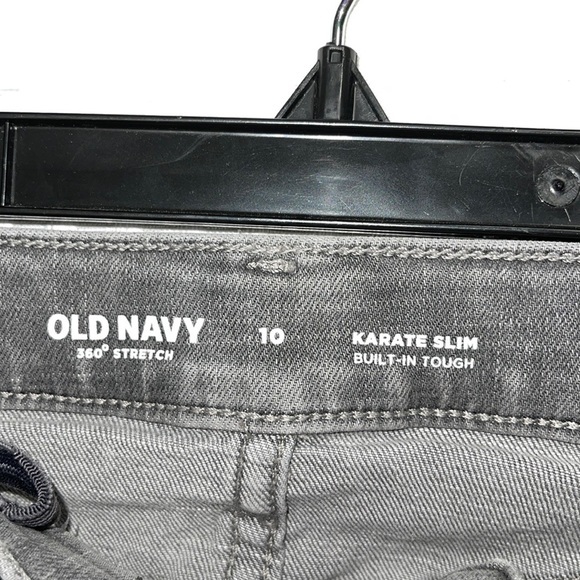 Old Navy Boy's Karate Built-In Flex Max Tough 360 Slim Jeans Gray Size 10 NWT. - Picture 3 of 4